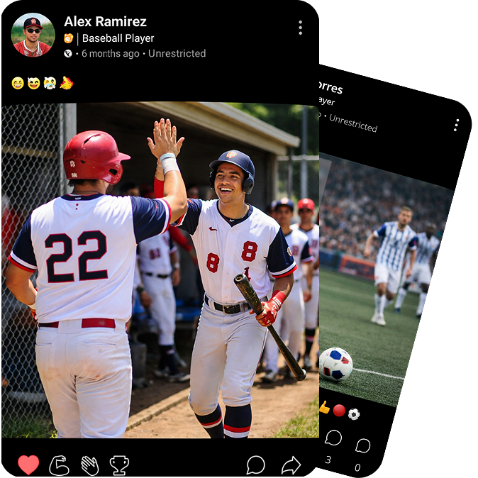 SporDee highlights feed with videos and reactions